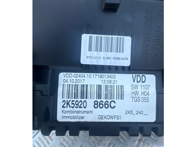 Панель приборов 2K5920866C, 223406km Volkswagen Caddy