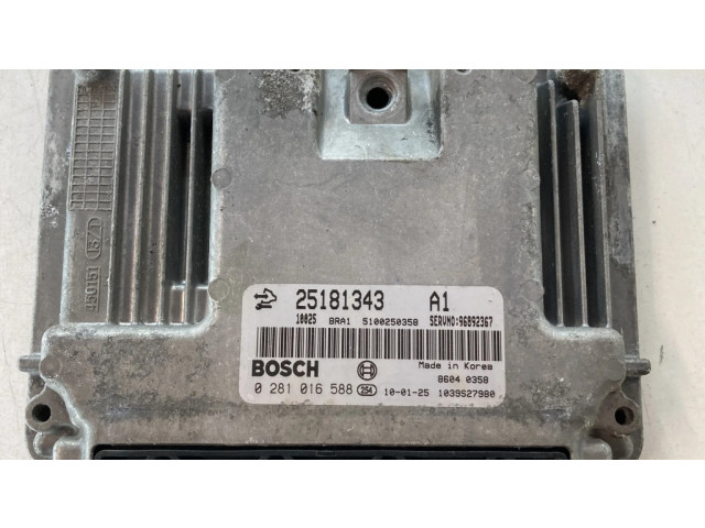 Řídící jednotka 25181343, 0281016588 Chevrolet Captiva 2011