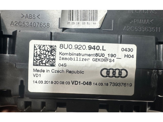 Панель приборов A2C99840600 Audi Q3 8U