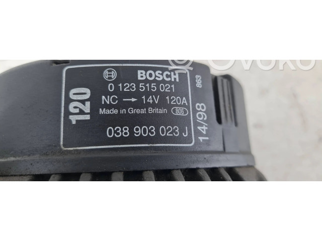 Генератор 038903023J, 0123515021   Volkswagen Sharan 1.9     