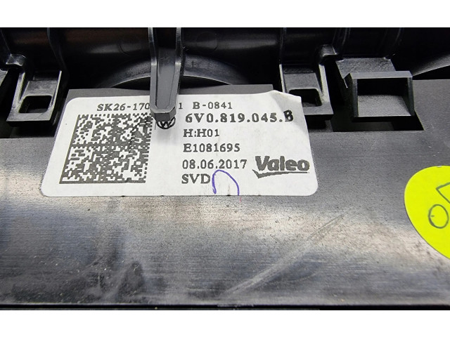 Блок управления климат-контролем 6V0819045B, 6V0819045B Skoda Fabia Mk3 (NJ)