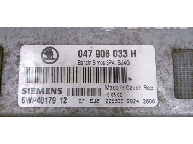 Блок управления двигателя 047906033A, 5WP4017912 Skoda Fabia Mk1 (6Y)