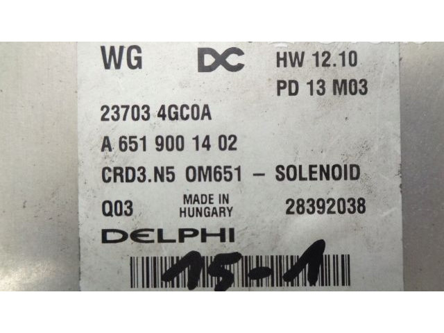 Блок управления двигателя A6519001402, 237034GC0A   Infiniti Q50