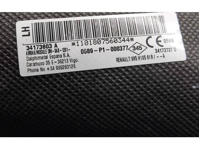 Подушка безопасности в сиденье 985H10581R, 34173803A Dacia Sandero