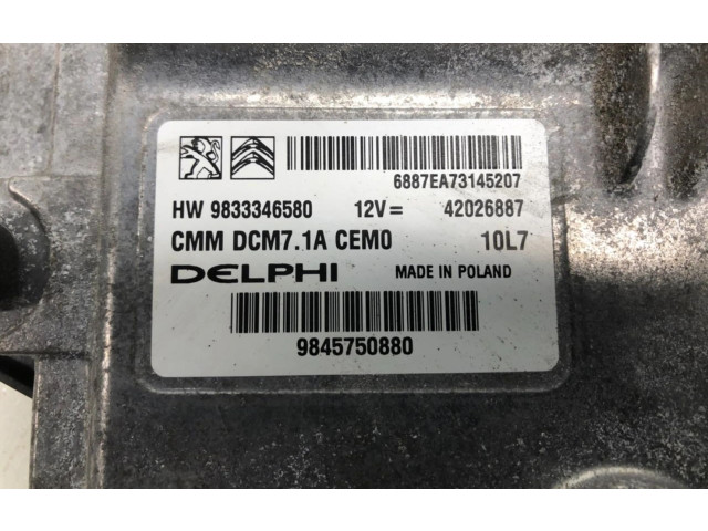 Блок управления двигателем ECU 9833346580, 9845750880 Opel Vivaro