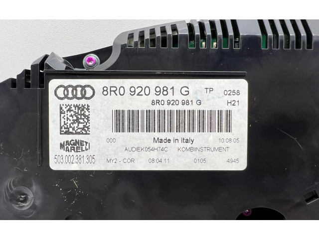 Панель приборов 8R0920981G, 503002381305 Audi Q5 SQ5
