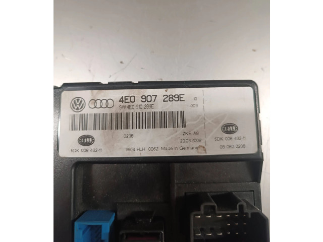 Блок комфорта 4E0910289E, 5DK00843211 Audi A8 S8 D3 4E