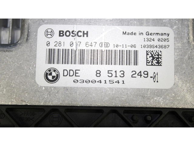 Блок управления двигателя 8513249, 0281017647   BMW X3 F25