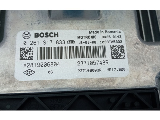 Блок управления двигателя A2819006804, 0261S17833 Renault Twingo III