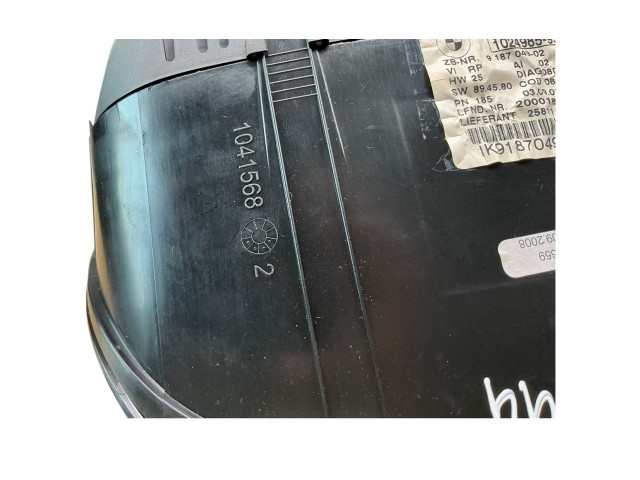 Панель приборов 918704902Q, 102498593   BMW 1 E81 E87       