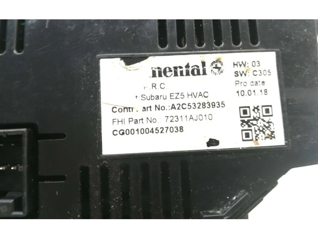 Блок управления климат-контролем 72311AJ010, EZ5HVAC   Subaru Outback