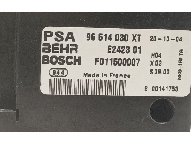 Модуль блока управления кондиционером 96514030XT Citroen Xsara