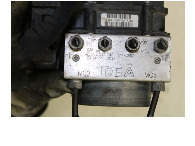 ABS Steuergerät 0265231740 Lancia Musa 2010
