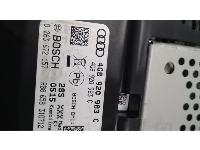 Панель приборов 4G8920983C, 0263672157 Audi A6 S6 C7 4G
