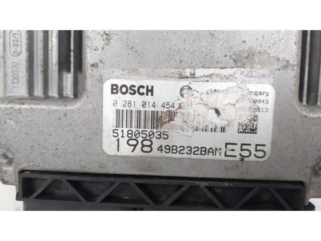 Блок управления двигателя 0281014454   Fiat Bravo