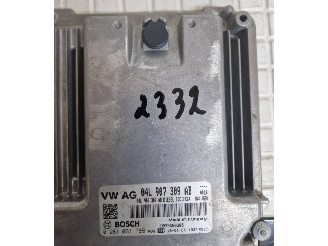 Блок управления двигателя 04L907309AB, 0281031786 Audi Q3 8U
