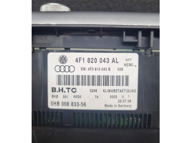Блок управления климат-контролем 4F1820043AL, 4F0910043B   Audi A6 S6 C6 4F