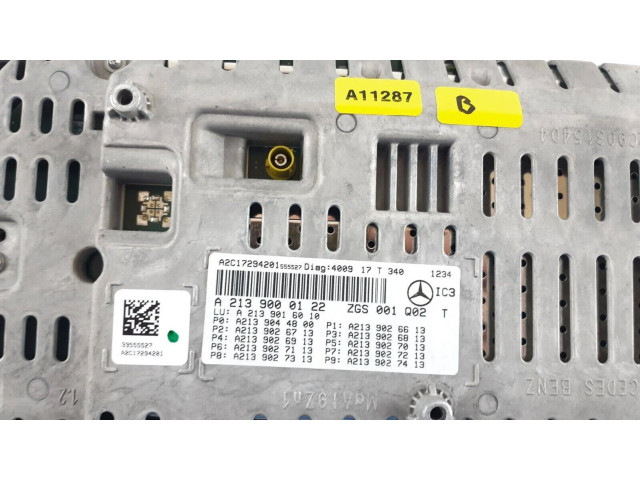 Přístrojová deska Mercedes-Benz E W213 2017 A2139000122, A2139016010