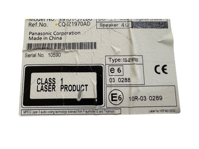 Дисплей    3910157L80, CQJZ1970AD   Suzuki Kizashi