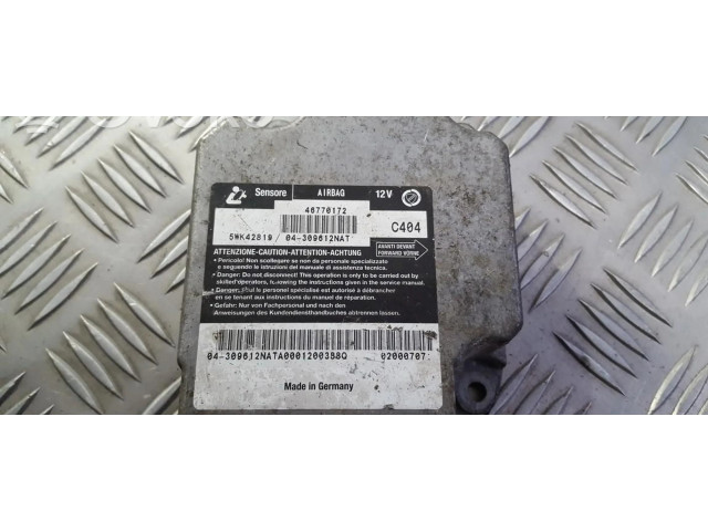Блок подушек безопасности 46770172 Fiat Marea