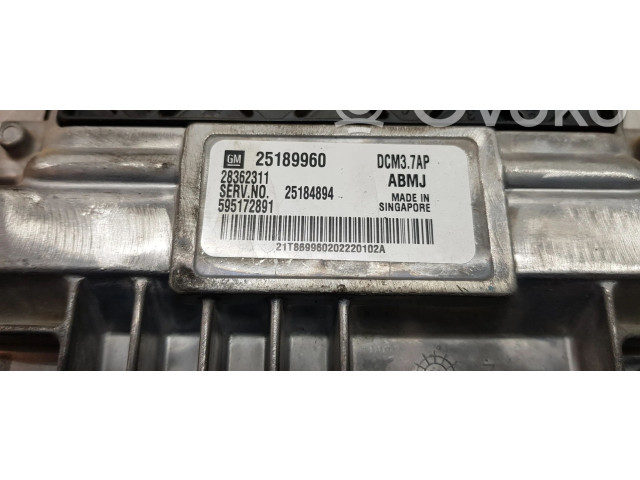 Блок управления двигателя 25189960, 28362311   Chevrolet Cruze