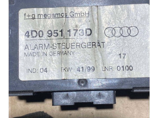 Pojistková skříňka Блок управления сигнализации 4D0951173D Audi A8 S8 D2 4D 1999