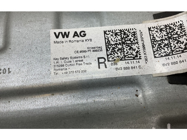 Подушка безопасности для колен 8V2880841C Audi A3 S3 8V