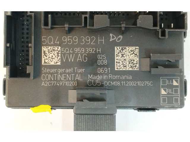 Блок управления 5Q4959392H, CONTROLDEPUERTA   Volkswagen Caddy