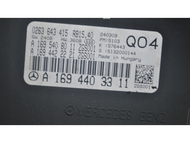 Панель приборов A1694403311, 0263643415   Mercedes-Benz A W169       