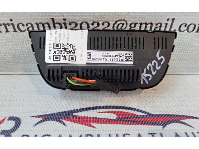 Блок управления климат-контролем 13435154, 13435154   Opel Meriva B