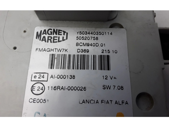 Pojistková skříňka 50520758 Alfa Romeo Giulietta 2010