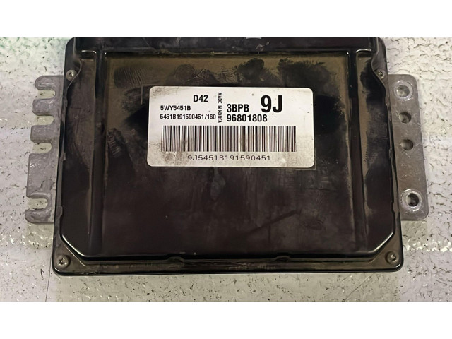 Блок управления двигателя 96801808, 5WY5451B   Chevrolet Matiz