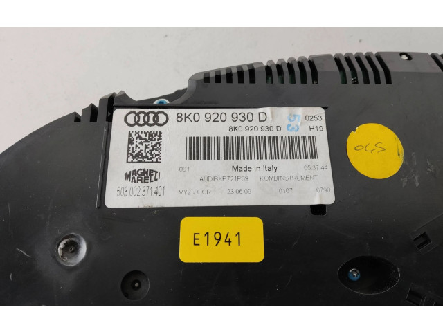 Přístrojová deska Audi A4 S4 B8 8K 2009 8K0920930D, 503002371401