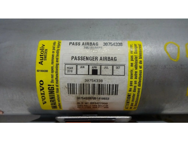 Подушка безопасности пассажира 30754338 Volvo XC90
