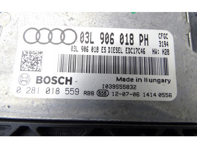 Блок управления двигателем Блок управления 03L906018PH   Audi Q3 8U