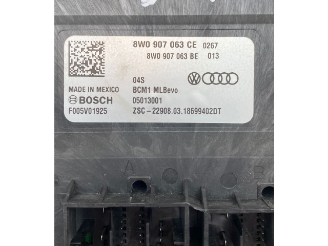 Блок комфорта 8W0907063CE, 8W0907063BE Audi Q5 SQ5