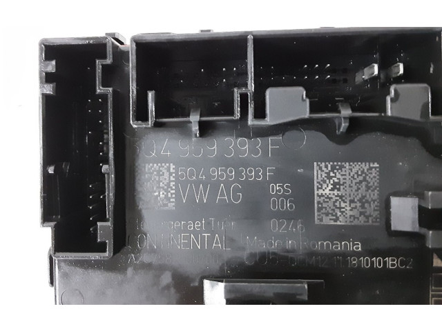 Блок комфорта 5Q4959393F, 5Q4959393F Volkswagen Golf VII