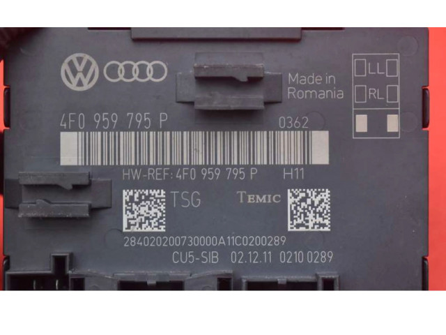 Řídící jednotka 4F0959795P, 4F0959795P   Audi Q7 4L 2012