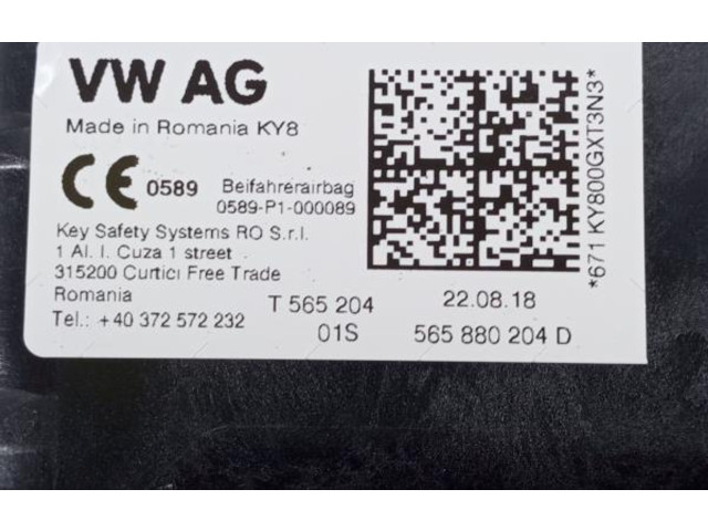 Подушка безопасности водителя 0589P1000089, 1033415   Skoda Kodiaq