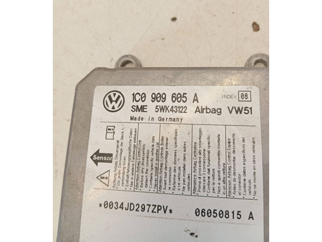 Блок подушек безопасности 1C0909605A, 5WK43122   Volkswagen Transporter - Caravelle T5