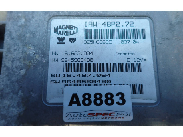 Řídící jednotka IAW48P272, 9645989480 Citroen C3 2004
