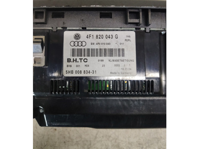 Блок управления климат-контролем 4F1820043G   Audi A6 S6 C6 4F