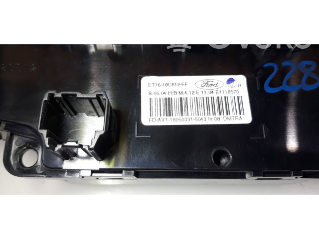 Блок управления климат-контролем ET7618C612EF Ford Tourneo
