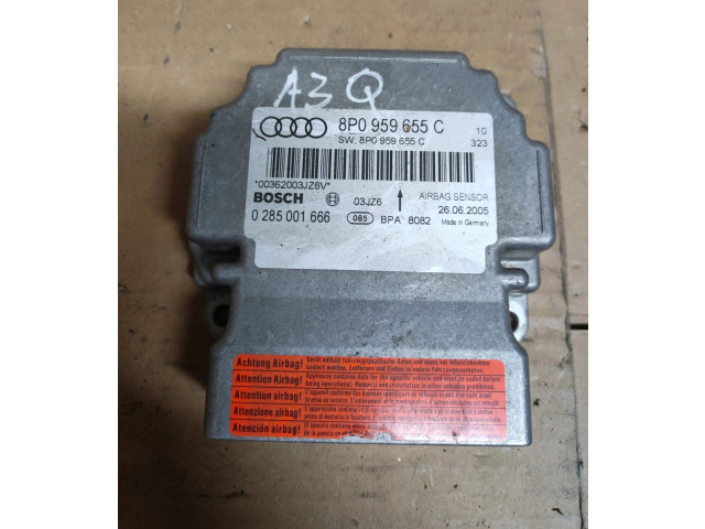 Блок подушек безопасности 8P0959655C, 0285001666 Audi A3 S3 8P