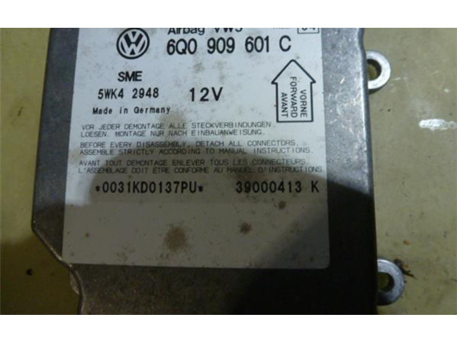 Блок подушек безопасности 6Q0909601C, 5WK42948 Skoda Fabia Mk1 (6Y)