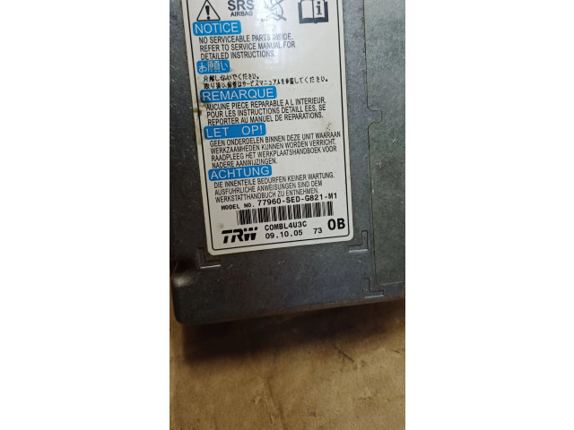 Блок подушек безопасности 77960SEDG821M1, C0MBL4U3C Honda Accord