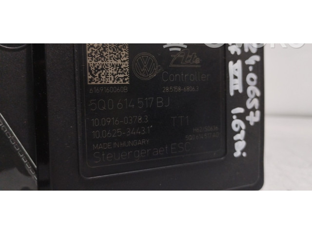 Блок АБС 5Q0614517BJ, 10022008274 Volkswagen Golf VII 2013 - 2019 года