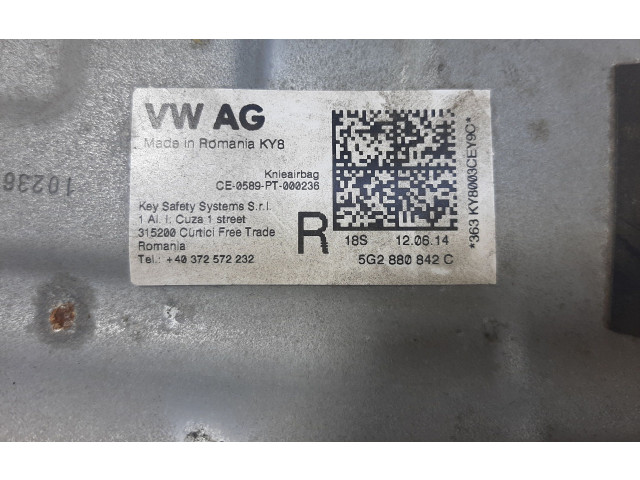 Подушка безопасности для колен 5G2880842C Skoda Octavia Mk3 (5E)