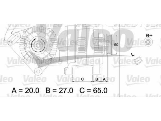 Генератор 7700433069   Renault Clio II      