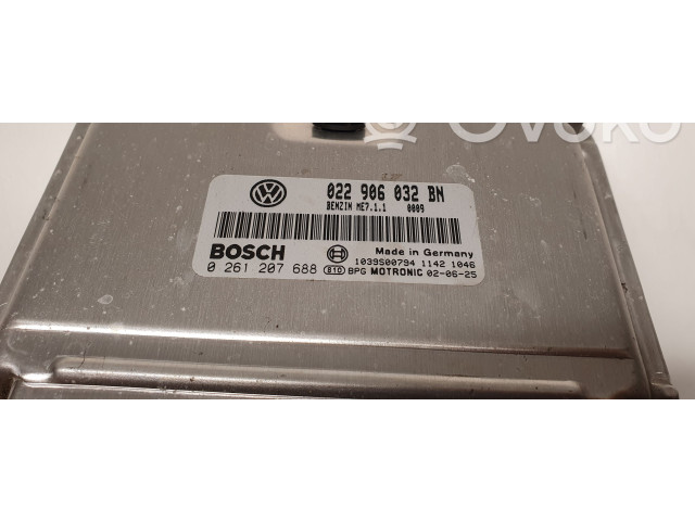 Блок управления двигателя 022906032BN, 0261207688   Volkswagen Phaeton